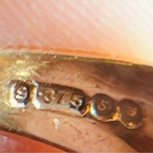 ♥️Stunning 375 Yellow Gold European Antique Filigree Garnet Dinner Ring! - Picture 8 of 16